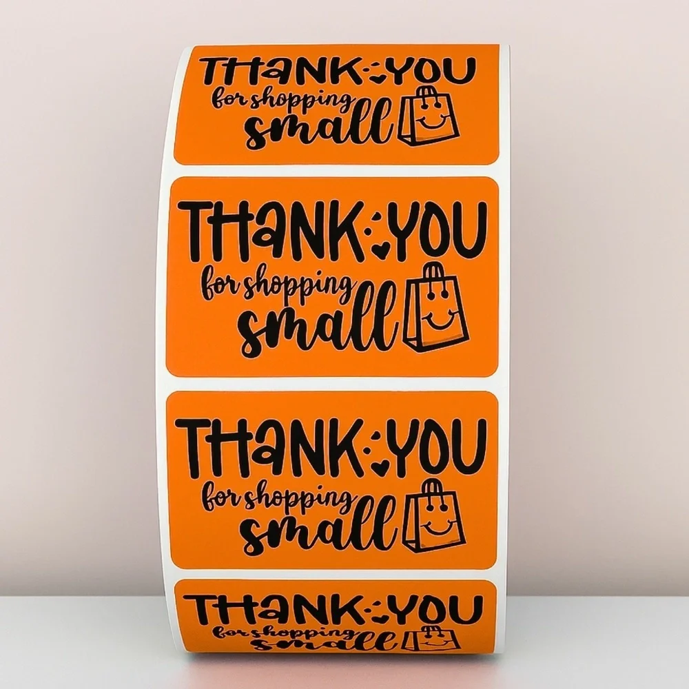 Thank You for Shopping Small Stickers Packaging Labels for Small Business Order